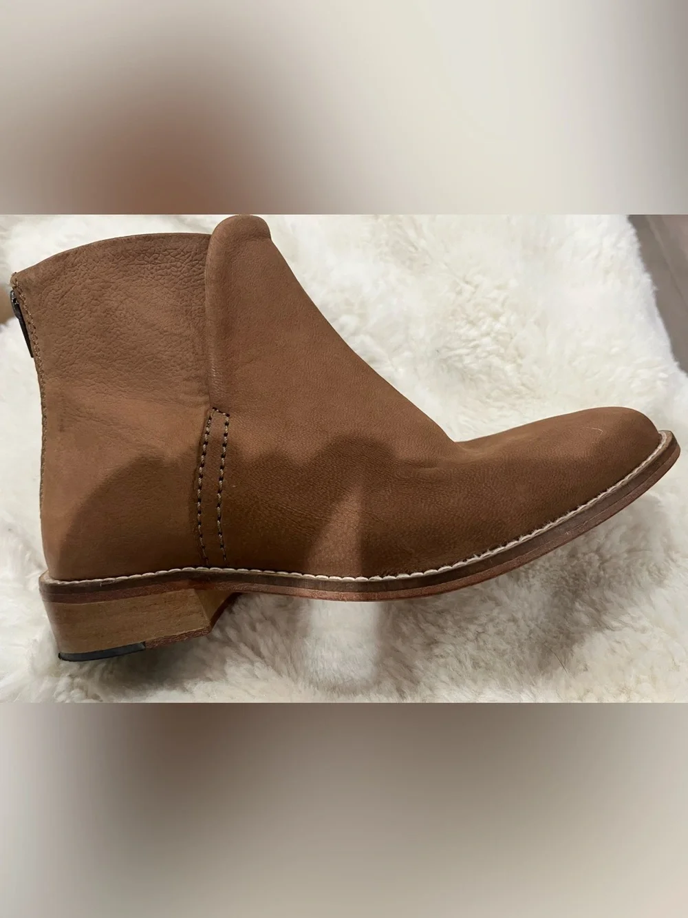Free People Chestnut Tan Suede Ankle Booties